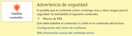 Advertencia seguridad