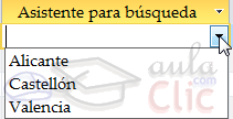 Datos Asistente para  búsqueda