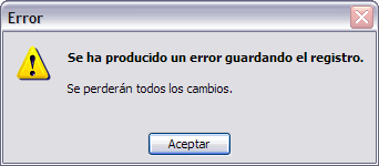 Cuadro de mensaje de error