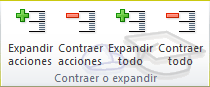 Grupo Contraer o expandir