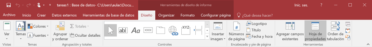 Dise&ntilde;o de informe