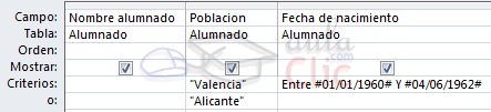 Consulta con más de un criterio sobre la misma columna