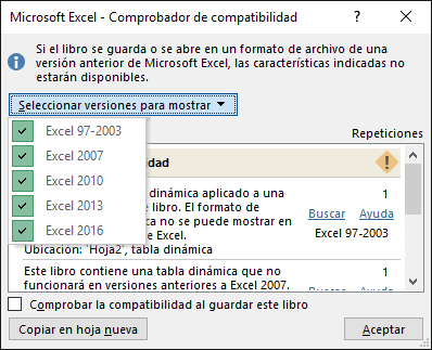 Comprobar compatibilidad