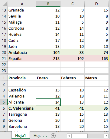 dividir ventana