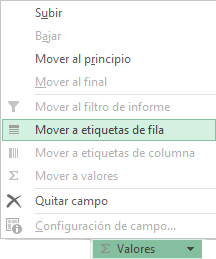 Mover rótulos