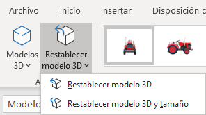 Restablecer 3D