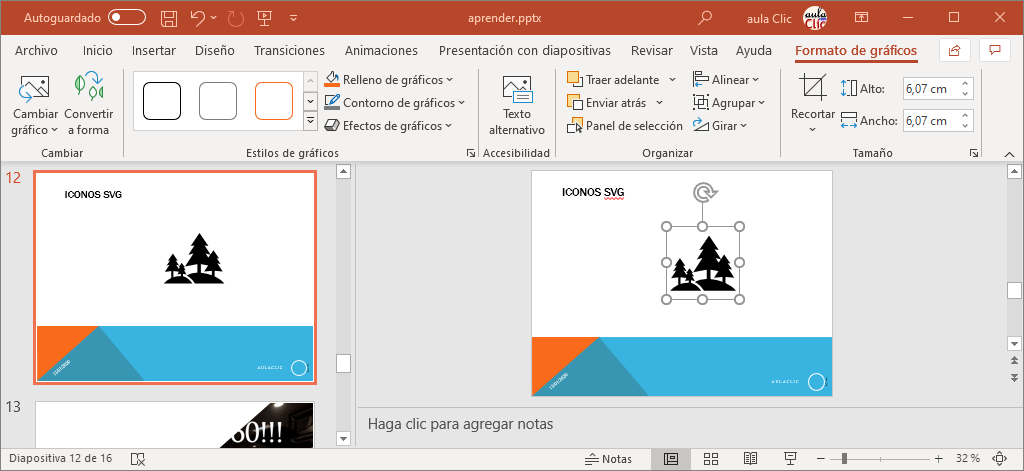 Icono SVG en PowerPoint