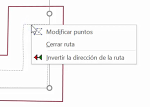 Modificar puntos trayectoria en PowerPoint
