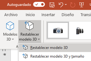 Restablecer 3D