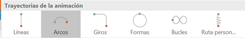 Trayectorias de animaciones en PowerPoint

