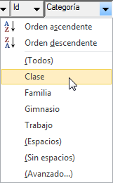 Filtrar por categoría