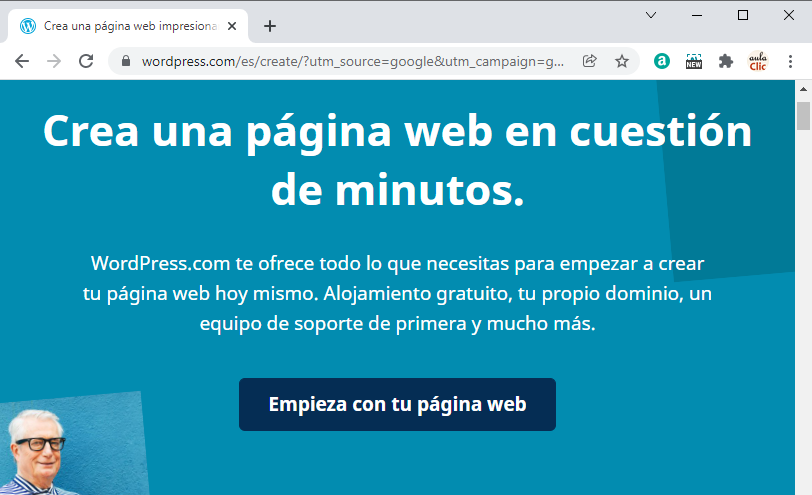 Wordpress - botón Regístrate ahora